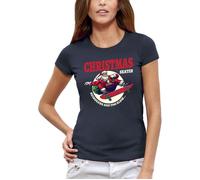 T-shirt Christmas skater - Pere Noel sur un skateboard - PIXEL EVOLUTION - Femme S
