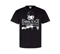T-shirt Christopher Scott Kyle American Sniper - Bleu marine - #32032 - Noir - XX-Large
