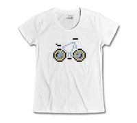 T-shirt Cinelli Pixel Laser Blanc