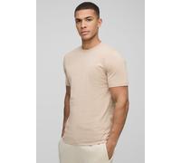 T-shirt cintré basique homme - marron - M, marron