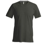 T-shirt cintrée à manches courtes, col en V Kariban, 100% coton, homme (RW707)