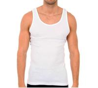 T-shirt classique à larges bretelles pour hommes 0980-Blanc XL