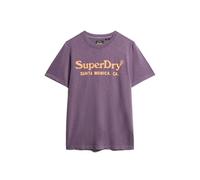 Superdry Venue Classic Logo Short Sleeve T-shirt Violet S Homme