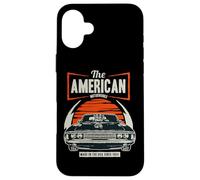 T-Shirt Classique American Muscle Cars Fantaisie Coque pour iPhone 16 Plus
