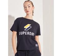 T-shirt classique femme Superdry Sportstyle Bleu 38