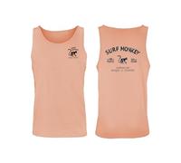T-shirt classique sans manches en coton biologique pour homme - Say NO to Plastic, Pêche, XL