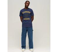 Superdry Vintage Classic Dragon Short Sleeve T-shirt Bleu L Homme