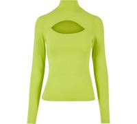 T-shirt Col dÃ©coupÃ© manches longues femme Urban Classics Jaune M