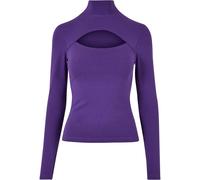 T-shirt Col dÃ©coupÃ© manches longues femme Urban Classics Violet 4XL