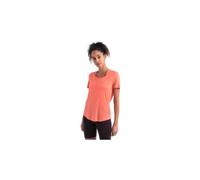 T shirt col degage femme icebreaker merino 125 cool lite sphere iii orange