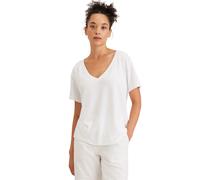 Dockers Deep Short Sleeve V Neck T-shirt Blanc XS Femme