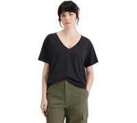 Dockers Deep Short Sleeve V Neck T-shirt Marron M Femme