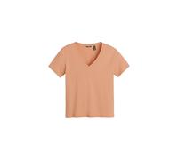 Dockers Deep Short Sleeve V Neck T-shirt Orange L Femme