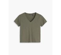 Dockers Deep Short Sleeve V Neck T-shirt Vert S Femme
