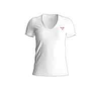 T-shirt col en V femme Guess Mini Triangle Blanc M