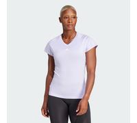T-shirt col en V logo minimaliste AEROREADY Train Essentials Violet Tone / White 2XS