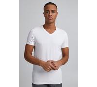 T-Shirt col en V pour homme Casual Friday uni manches courtes Lincoln