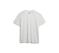 T-shirt col en v Superdry Classic Blanc S