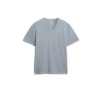 Superdry Classic Cotton Linen Vee Short Sleeve V Neck T-shirt Bleu M Homme