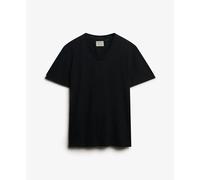 T-shirt col en v Superdry Classic Noir S
