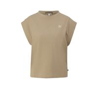T-shirt col rond avec broderie femme QS Marron 2XL