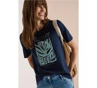 T-shirt col rond avec wording