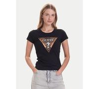 GUESS T-shirt marron / or / noir / blanc, Taille S
