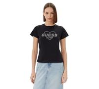 GUESS T-shirt 'NARCISO' gris clair / noir, Taille S