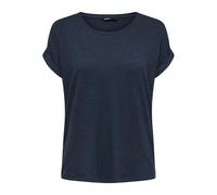 T-shirt col rond femme Only Moster Bleu M
