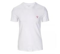 Guess T-shirt Aidy col rond Slim Fit coton blanc Homme Taille XL