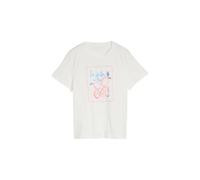 T-shirt col rond imprimÃ© femme Tom Tailor Blanc 2XL