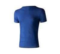 T-shirt col rond Lenz Merino 6.0 Bleu S