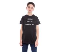 T-shirt col rond nalisto garçon noir 12A