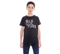 T-shirt col rond nomade garçon noir 12A