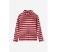 VERTBAUDET T-Shirt col roulé en côtes Fille Framboise 8A