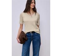 Street One T-shirt femme basique Style QR New Palmira Coton beige Taille 44