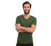 T-shirt col V Bamboo Basics Velo (x2) Vert XL