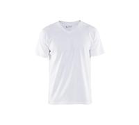 T-shirt col V Blaklader Blanc M
