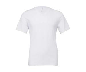 T-shirt col V en jersey Bella + Canvas Blanc XL