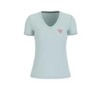 T-shirt col V femme Guess Triangle Beige L