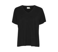T-shirt col V femme KAFFE Frida Noir M
