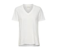 T-shirt col V femme KAFFE Marin Blanc 2XL