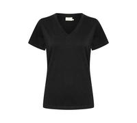 T-shirt col V femme KAFFE Marin Noir S
