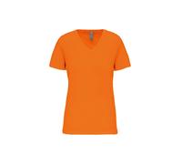 T-shirt col V femme Kariban Bio150IC Orange 2XL