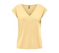 T-shirt col V femme Only Free Jaune S