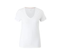 T-shirt col V femme QS Blanc M