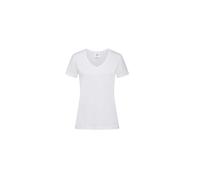 Stedman Apparel Classic-T V-neck/ST2700 - T-shirt - coupe droite - Manches Courtes - Femme - Blanc - Blanc - 40 (Taille fabricant: M)