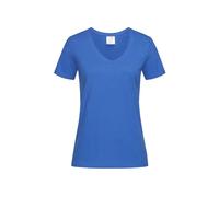 Stedman Apparel Classic-T V-neck/ST2700 - T-shirt - coupe droite - Manches Courtes - Femme - Bleu - Blue (Bright Royal) - 38 (Taille fabricant: S)