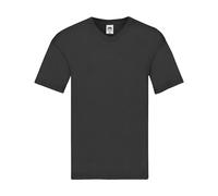 T-shirt col V Fruit of the Loom Original Noir 2XL