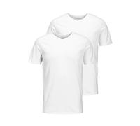 Jack & Jones – T-shirt Jacbasic V-Neck Tee SS – Pack de 2 Blanc XL